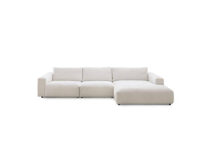 Musterring Lucia 3,5 Sitzer Ecksofa mit Bezug in Cord - Cord snow , rechts, Modern, Zeitlos von Musterring