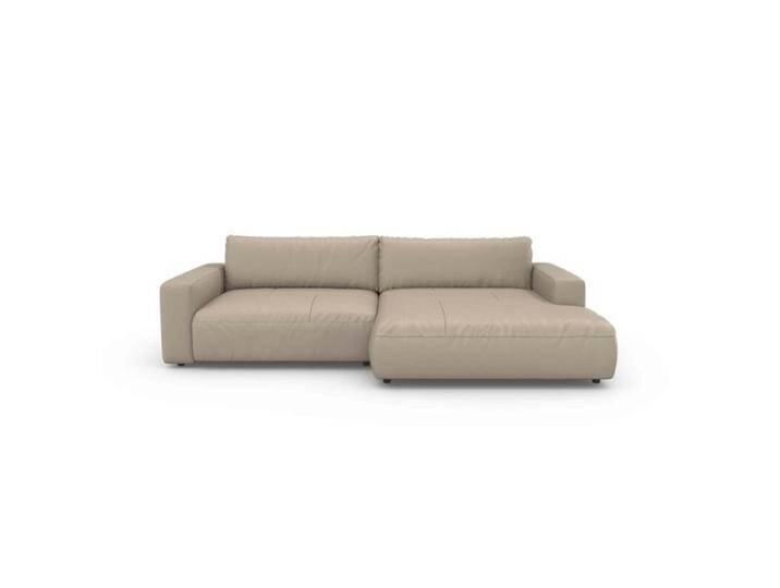 Musterring Lucia Sofa mit Lederbezug in verschiedenen Farben - Leder Puro bisquit , rechts von Musterring