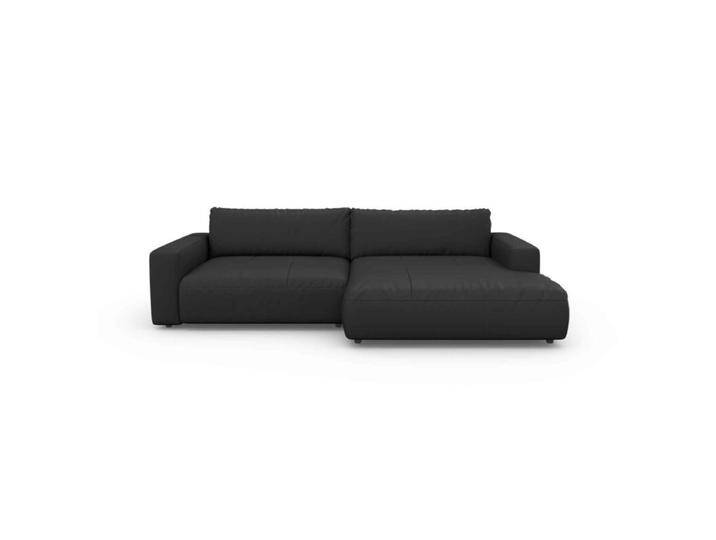 Musterring Lucia Sofa mit Lederbezug in verschiedenen Farben - Leder Puro schwarz , rechts von Musterring