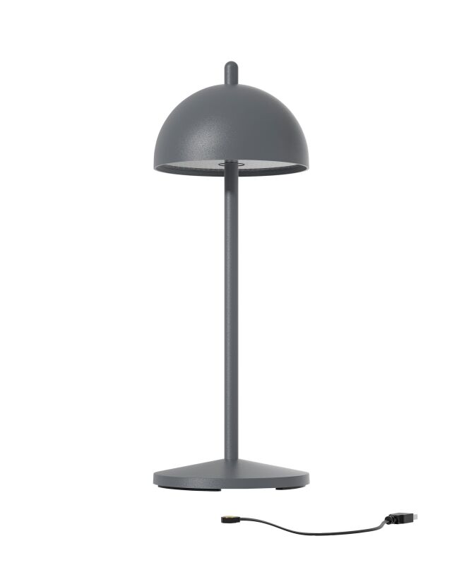 Musterring Luna Akku Tischleuchte LED anthrazit 3,5W IP65 von Musterring