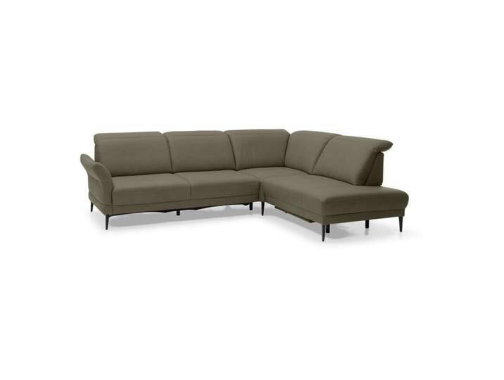 Musterring MR 1350 Ecksofa in Leder inkl. Kopfteilverstellung und optionalen Funktionen - Echtleder Aurelia olive , Komfort-Funktionsset inkl. automatischem Sitzvorzug , rechts von Musterring
