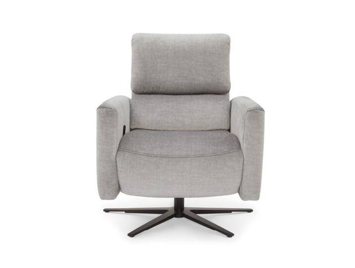 Musterring MR 261 Relaxsessel - Flachgewebe Joyce silber , L Sitzhöhe 47 cm, Modern, manuelle Rückenteilverstellung, manuelle Fußteilverstellung, manuelle Relaxfunktion von Musterring