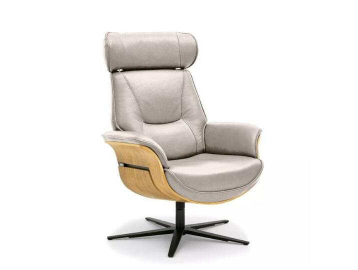 Musterring MR 276 Relaxsessel Leder oder Microfaser mit Relaxfunktionen - Microfaser Galero alu , Eiche hell , ohne Zusatzausstattung, Modern, Zeitlos, Drehfunktion, manuelle Rückenteilverstellung, Memoryfunktion, manuelle Kopfteilverstellung von Musterring