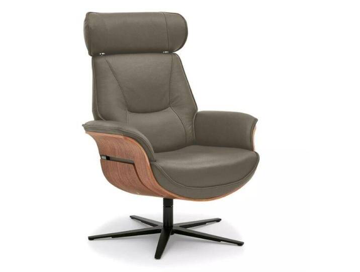 Musterring MR 276 Relaxsessel Leder oder Microfaser mit Relaxfunktionen - Microfaser Galero olive , Nussbaum , ohne Zusatzausstattung, Modern, Zeitlos, Drehfunktion, manuelle Rückenteilverstellung, Memoryfunktion, manuelle Kopfteilverstellung von Musterring