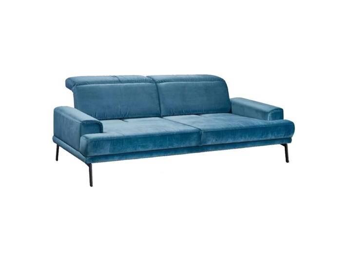 Musterring MR 4580 Sofa als 2-Sitzer oder 3-Sitzer mit Sitztiefenverstellung - Textilgewebe Velvet blue-grey , 228, Modern, Zeitlos, manuelle Kopfteilverstellung, manuelle Sitztiefenverstellung von Musterring
