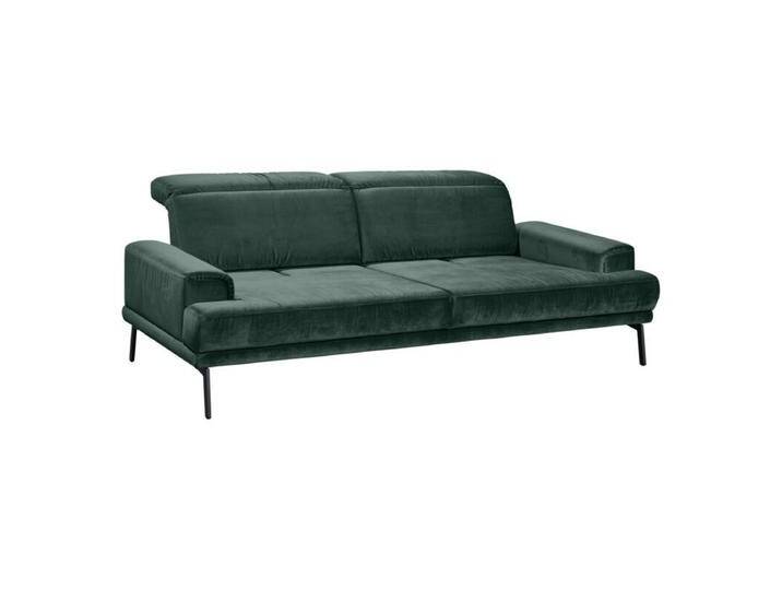 Musterring MR 4580 Sofa als 2-Sitzer oder 3-Sitzer mit Sitztiefenverstellung - Textilgewebe Velvet smaragd , 228 von Musterring