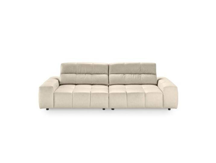 Musterring Marlo Ledersofa mit Sitztiefenverstellung - Leder Vicenza white von Musterring