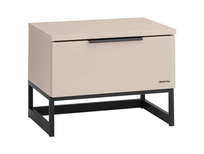 Musterring NACHTSCHRANK, Sand, Metall, 1 Schubladen, 58x43x40 cm, Blauer Engel, Goldenes M, BQ - Bündnis für Qualität, Made in Germany, DGM, von Musterring