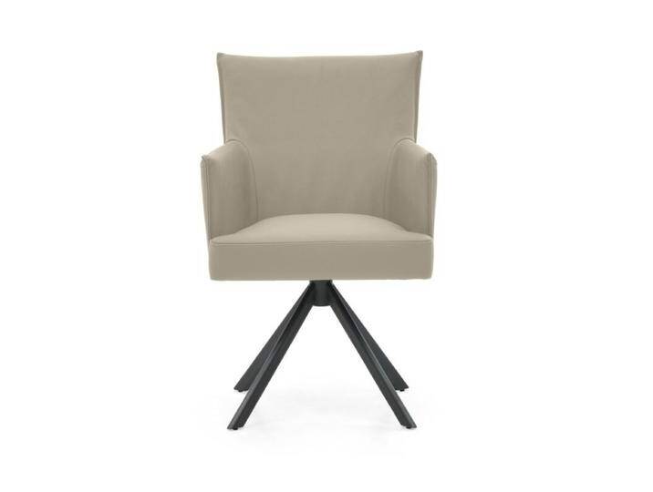 Musterring Nilan Armlehnstuhl in Leder – optional mit Drehfunktion - Leder Tendens latte , Stativgestell Metall anthrazit pulverbeschichtet , Drehfunktion Musterring Nilan Armlehnstuhl in Leder – optional mit Drehfunktion - Leder Tendens latte , Stativgestell Metall anthrazit pulverbeschichtet , Drehfunktion von Musterring