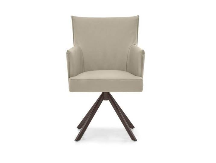 Musterring Nilan Armlehnstuhl in Leder – optional mit Drehfunktion - Leder Tendens latte , Stativgestell Metall marron pulverbeschichtet , Drehfunktion Musterring Nilan Armlehnstuhl in Leder – optional mit Drehfunktion - Leder Tendens latte , Stativgestell Metall marron pulverbeschichtet , Drehfunktion von Musterring