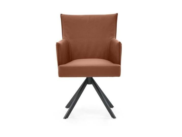 Musterring Nilan Armlehnstuhl in Leder – optional mit Drehfunktion - Leder Tendens saddlebrown , Stativgestell Metall anthrazit pulverbeschichtet , Drehfunktion Musterring Nilan Armlehnstuhl in Leder – optional mit Drehfunktion - Leder Tendens saddlebrown , Stativgestell Metall anthrazit pulverbeschichtet , Drehfunktion von Musterring