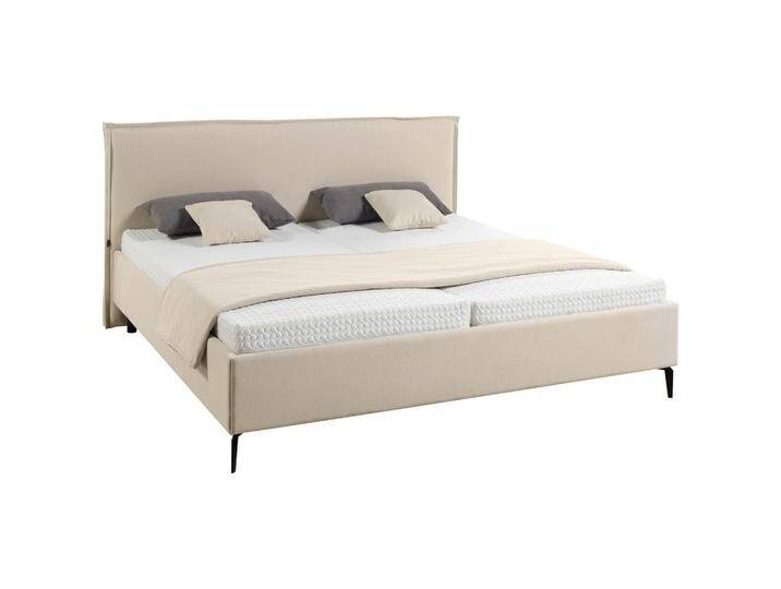 Musterring POLSTERBETT ELOS, Creme, Weiß, 160x200 cm, DGM, für Lattenrost geeignet, in verschiedenen Größen erhältlich, gepolstertes Kopfteil, Musterring POLSTERBETT ELOS, Creme, Weiß, 160x200 cm, DGM, für Lattenrost geeignet, in verschiedenen Größen erhältlich, gepolstertes Kopfteil, von Musterring