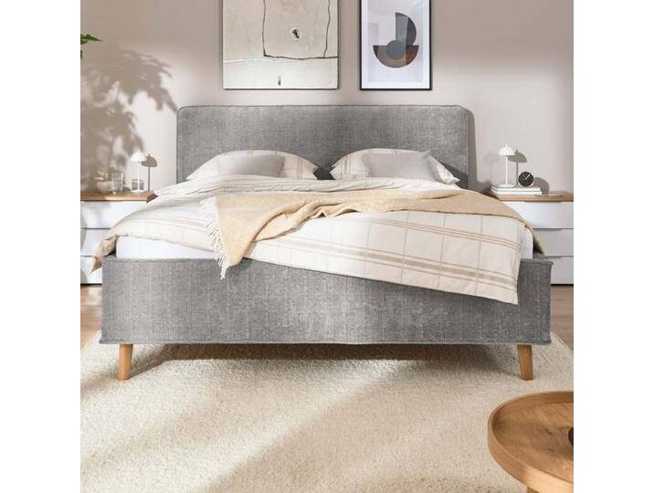 Musterring Polsterbett Delano Komfort Chenille Kopfteil glatt mit Lattenrost und Bettkasten 180x200cm Dunkelgrau modern, Mit Bettkastenfunktion Musterring Polsterbett Delano Komfort Chenille Kopfteil glatt mit Lattenrost und Bettkasten 180x200cm Dunkelgrau modern, Mit Bettkastenfunktion von Musterring