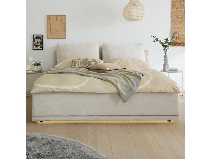 Musterring Polsterbett JustB! SC 200 Komfort Webstoff mit Bettkasten und Lattenrost 180x200cm modern, Mit Beleuchtung von Musterring