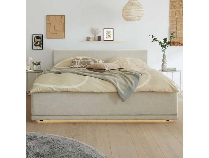 Musterring Polsterbett JustB! SC 200 Webstoff Komfort 200x200cm modern, Mit Beleuchtung von Musterring
