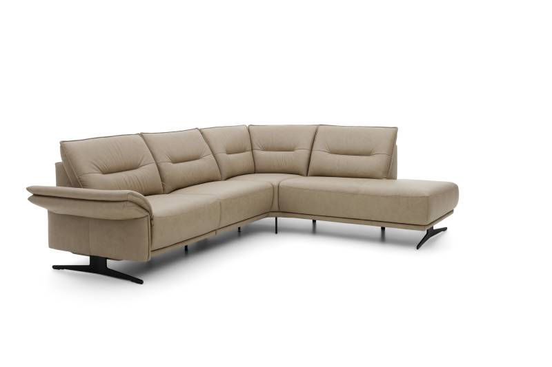 Musterring Polsterecke MR 310 ca. 266x220cm in Leder Vicenza taupe von Musterring