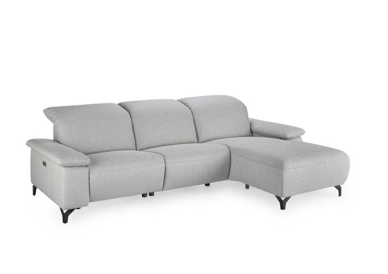 Musterring Polsterecke MR 370 ca. 280x180cm in Stoff Melrose platin von Musterring