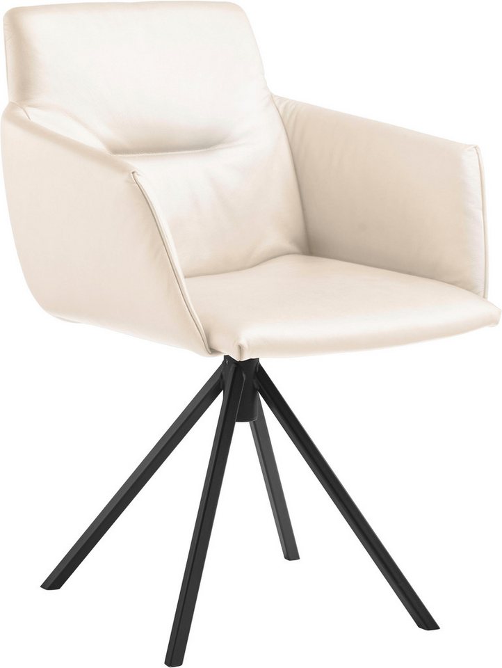 Musterring Polsterstuhl JustB! SP500 (1 St), mit Armlehne, wahlweise mit Drehfunktion, Stativgestell in schwarz von Musterring