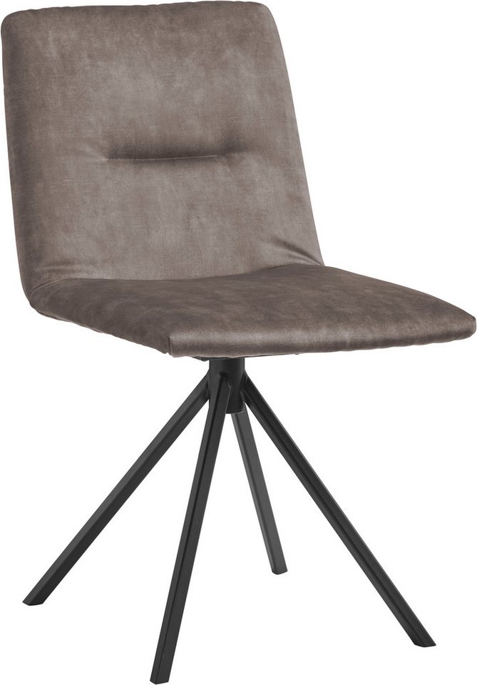 Musterring Polsterstuhl JustB! SP500 (1 St), ohne Armlehne, wahlweise mit Drehfunktion, Stativgestell in schwarz von Musterring