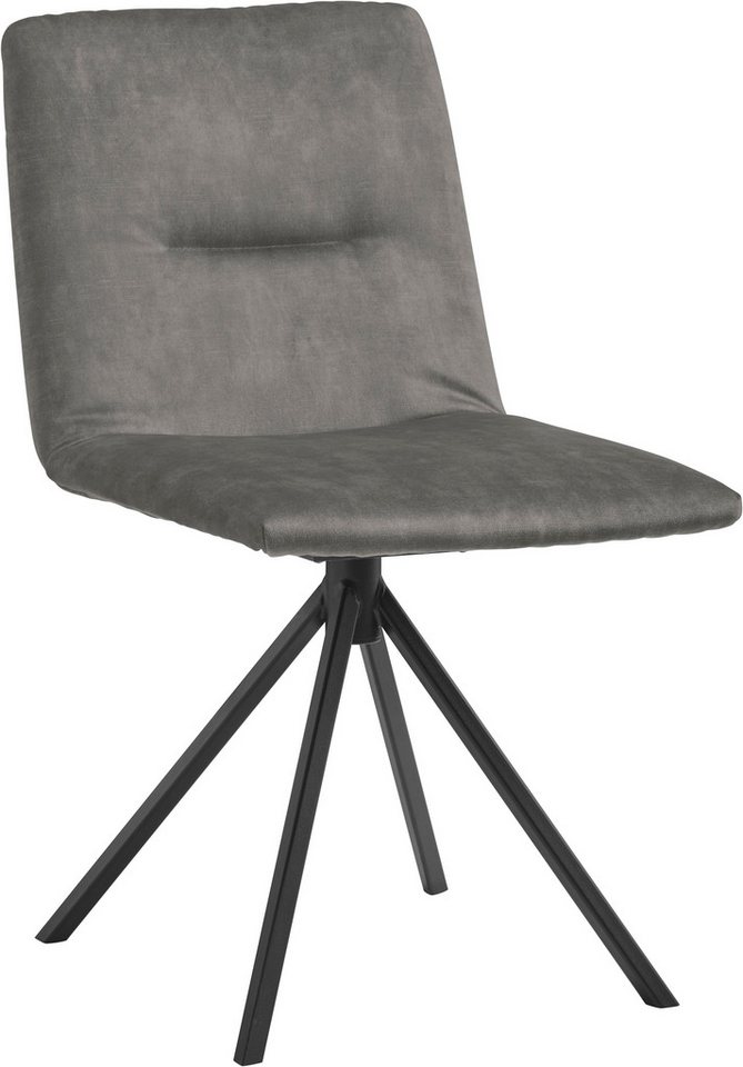 Musterring Polsterstuhl JustB! SP500 (1 St), ohne Armlehne, wahlweise mit Drehfunktion, Stativgestell in schwarz von Musterring