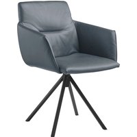 Musterring Polsterstuhl "JustB SP500", 1 St., Longlife Xtra-Leder Z69, mit Armlehne, wahlweise mit Drehfunktion, Stativgestell in schwarz von Musterring