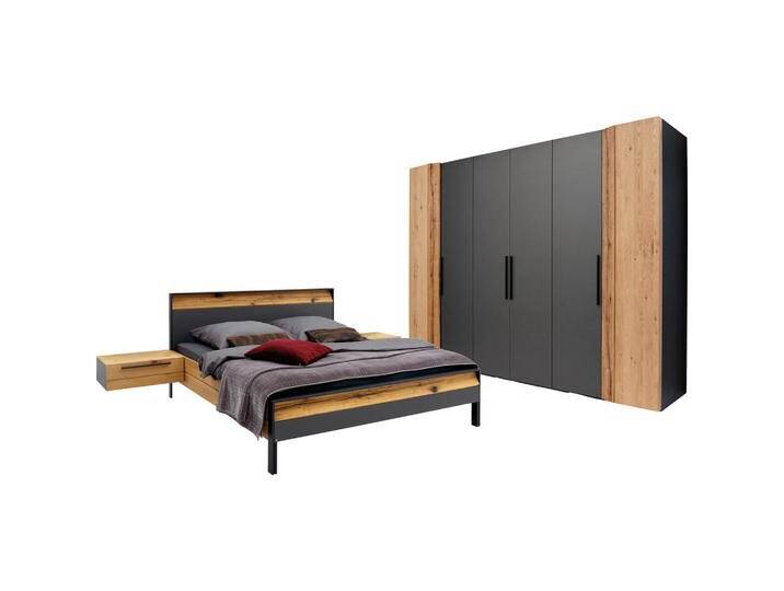 Musterring SCHLAFZIMMER Joline, Graphit, Eiche, Holz, Wildeiche, massiv, 6 Fächer, 180x200 cm, Goldenes M, DGM, erweiterbar,in verschiedenen Größen Musterring SCHLAFZIMMER Joline, Graphit, Eiche, Holz, Wildeiche, massiv, 6 Fächer, 180x200 cm, Goldenes M, DGM, erweiterbar,in verschiedenen Größen von Musterring