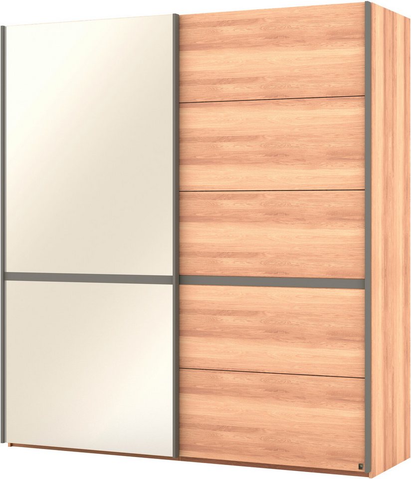 Musterring Schwebetürenschrank Sorrent, Kleiderschrank, Schrank, Schiebetüren (Teilmassiv Eiche, MADE IN GERMANY) Türen in Eiche massiv mit Kassetten-Optik, verschiedene Maße verfügbar von Musterring
