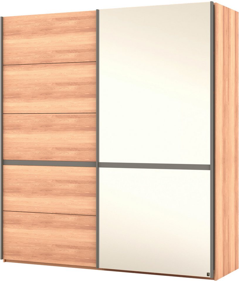 Musterring Schwebetürenschrank Sorrent, Kleiderschrank, Schrank, Schiebetüren (Teilmassiv Eiche, MADE IN GERMANY) Türen in Eiche massiv mit Kassetten-Optik, verschiedene Maße verfügbar von Musterring