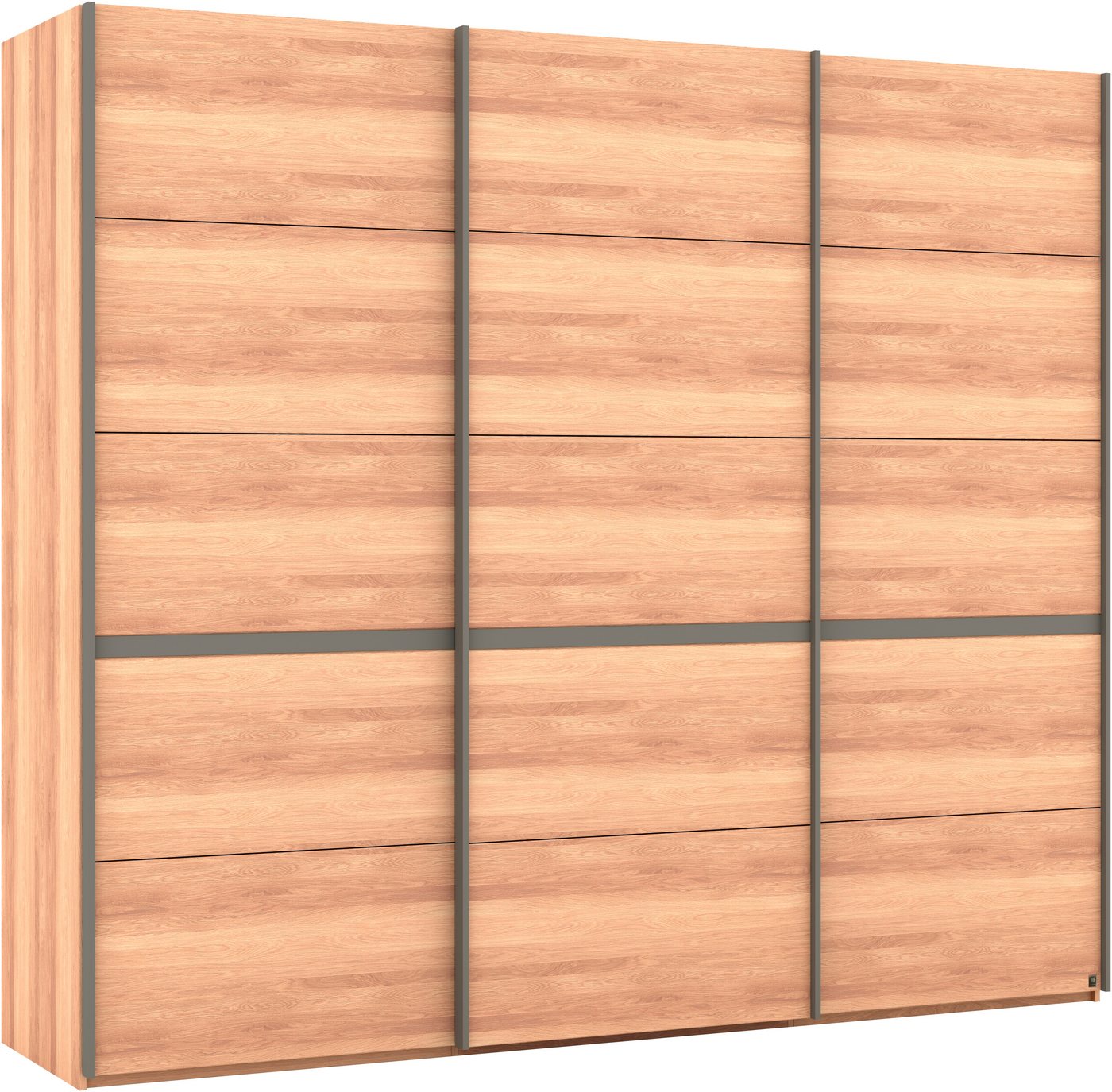 Musterring Schwebetürenschrank Sorrent, Kleiderschrank, Schrank, Schiebetüren (Teilmassiv Eiche, MADE IN GERMANY) Türen in Eiche massiv mit Kassetten-Optik, verschiedene Maße verfügbar von Musterring