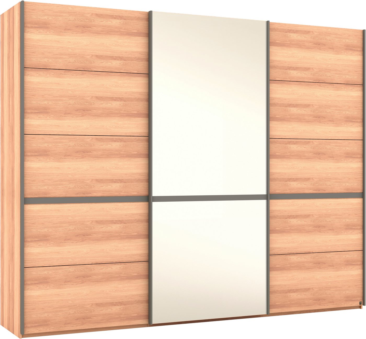 Musterring Schwebetürenschrank Sorrent, Kleiderschrank, Schrank, Schiebetüren (Teilmassiv Eiche, MADE IN GERMANY) Türen in Eiche massiv mit Kassetten-Optik, verschiedene Maße verfügbar von Musterring