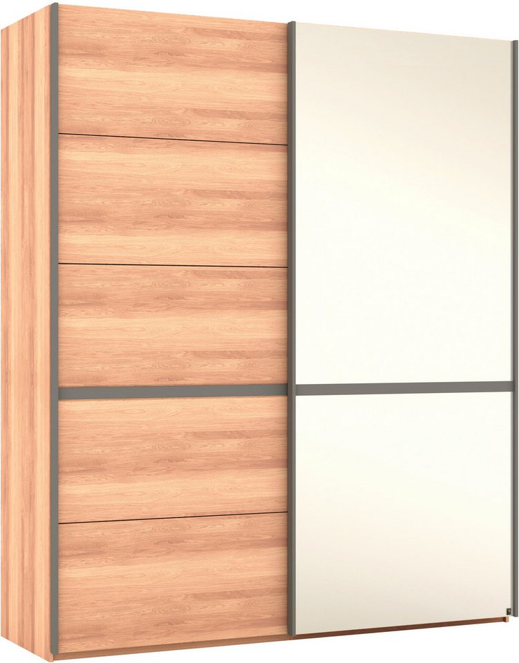 Musterring Schwebetürenschrank Sorrent, Kleiderschrank, Schrank, Schiebetüren (Teilmassiv Eiche, MADE IN GERMANY) Türen in Eiche massiv mit Kassetten-Optik, verschiedene Maße verfügbar von Musterring