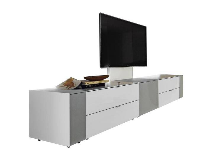 Musterring TV-ELEMENT Q-Media, Grau, Weiß, Metall, 2 Schubladen, 303x49.8x57 cm, Kleinmöbel von Musterring