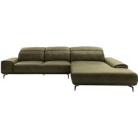 Musterring Wohnlandschaft "MR 2490", Fuß schwarz, Sitzhöhe 48cm, wahlweise mit Funktionen, Maße 342x207 cm von Musterring