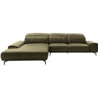 Musterring Wohnlandschaft "MR 2490", Fuß schwarz, Sitzhöhe 48cm, wahlweise mit Funktionen, Maße 342x207 cm von Musterring