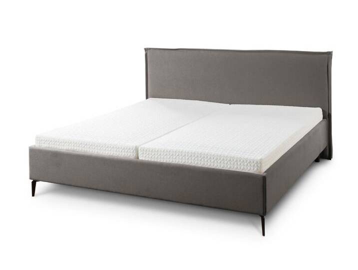 Polsterbett ELOS 200 x 200 cm hellgrau von Musterring