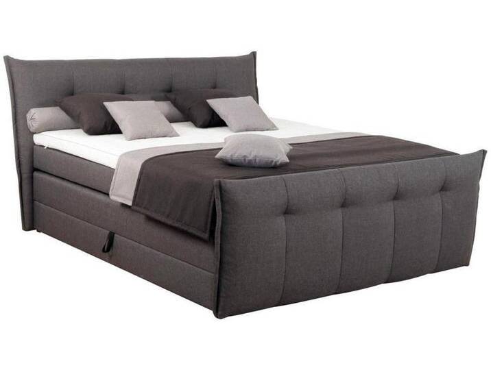 SetOne by Musterring BOXSPRINGBETT, Anthrazit, H4, 7-Zonen, Höhe ca. 17 cm, 140x200 cm, Made in Germany, DGM-Klimapakt, Stoffauswahl, Matratze in von Musterring