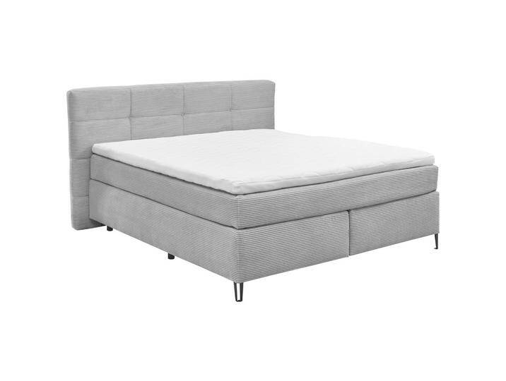SetOne by Musterring BOXSPRINGBETT, Grau, H3 + H4, 7-Zonen, Höhe ca. 18 cm, 180x200 cm, Stoffauswahl, in verschiedenen Größen erhältlich, von Musterring