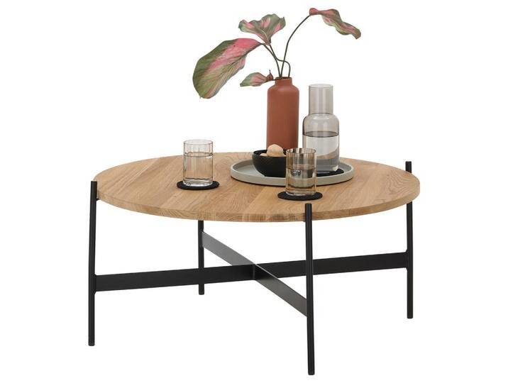 SetOne by Musterring COUCHTISCH, Schwarz, Eiche, Holz, Metall, Eiche, massiv, rund, eckig, 53x49x53 cm, Wohnzimmer, Wohnzimmertische, Couchtische, SetOne by Musterring COUCHTISCH, Schwarz, Eiche, Holz, Metall, Eiche, massiv, rund, eckig, 53x49x53 cm, Wohnzimmer, Wohnzimmertische, Couchtische, von Musterring