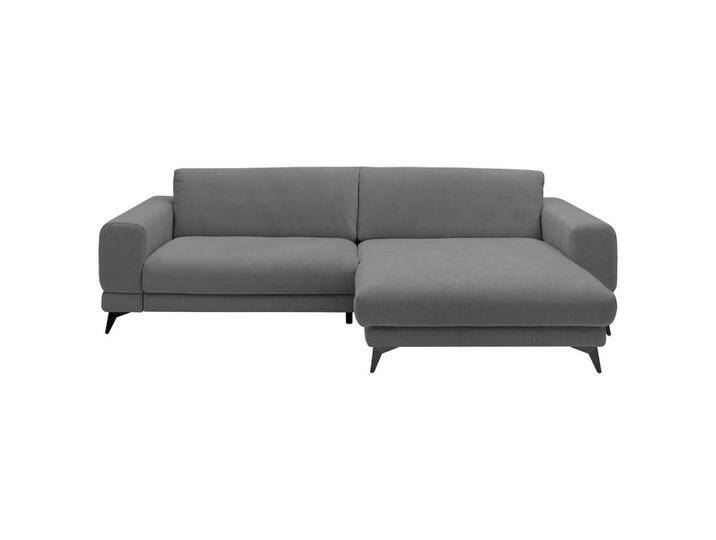 SetOne by Musterring ECKSOFA, Anthrazit, Füllung: Polyester, Polyetherschaumkern, Ottomane rechts, L-Form, 292x194 cm, Made in EU, Fußauswahl, von Musterring