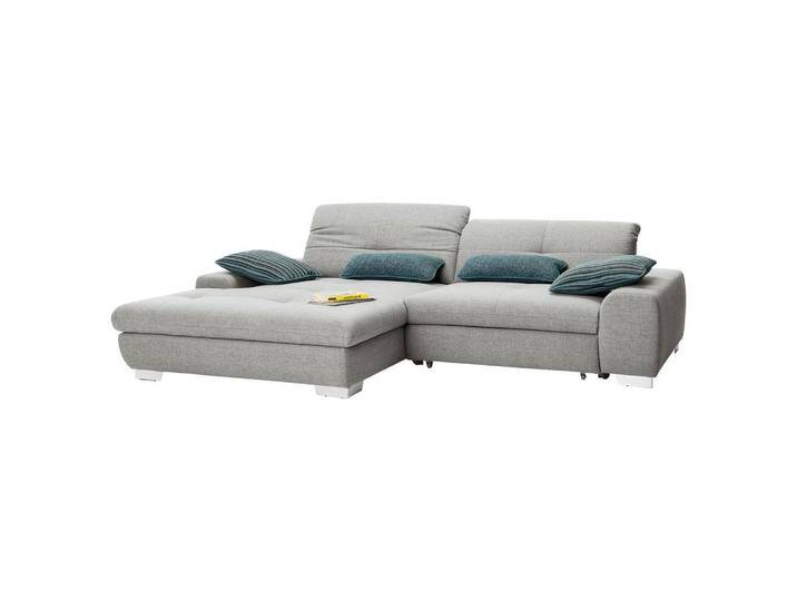 SetOne by Musterring ECKSOFA, Hellgrau, 2-Sitzer, L-Form, Ottomane links, 276x198 cm, Bettkasten erhältlich, Fußauswahl, Lederauswahl, Stoffauswahl, von Musterring