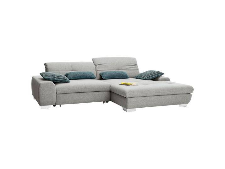 SetOne by Musterring ECKSOFA, Hellgrau, 2-Sitzer, Ottomane rechts, L-Form, 276x198 cm, Bettkasten erhältlich, Fußauswahl, Lederauswahl, Stoffauswahl, von Musterring