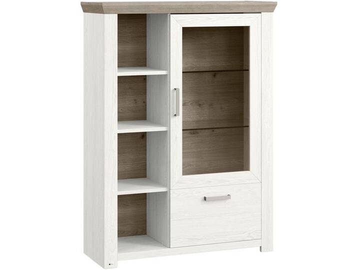 SetOne by Musterring HIGHBOARD, Weiß, Eiche, Metall, 5 Fächer, 1 Schubladen, 104.5x142.6x42.2 cm, Beimöbel erhältlich, Wohnzimmer, Kommoden & SetOne by Musterring HIGHBOARD, Weiß, Eiche, Metall, 5 Fächer, 1 Schubladen, 104.5x142.6x42.2 cm, Beimöbel erhältlich, Wohnzimmer, Kommoden & von Musterring
