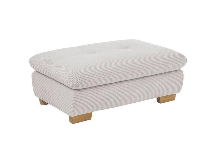 SetOne by Musterring HOCKER, Hellgrau, Eiche, massiv, rechteckig, 106x43x74 cm, Stoffauswahl, Lederauswahl, Fußauswahl, Wohnzimmer, Hocker, Sitzhocker von Musterring