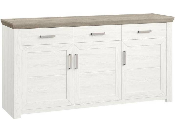 SetOne by Musterring SIDEBOARD, Weiß, Eiche, Metall, 3 Fächer, 3 Schubladen, 184.1x94.6x51.2 cm, Wohnzimmer, Kommoden & Sideboards, Sideboards SetOne by Musterring SIDEBOARD, Weiß, Eiche, Metall, 3 Fächer, 3 Schubladen, 184.1x94.6x51.2 cm, Wohnzimmer, Kommoden & Sideboards, Sideboards von Musterring