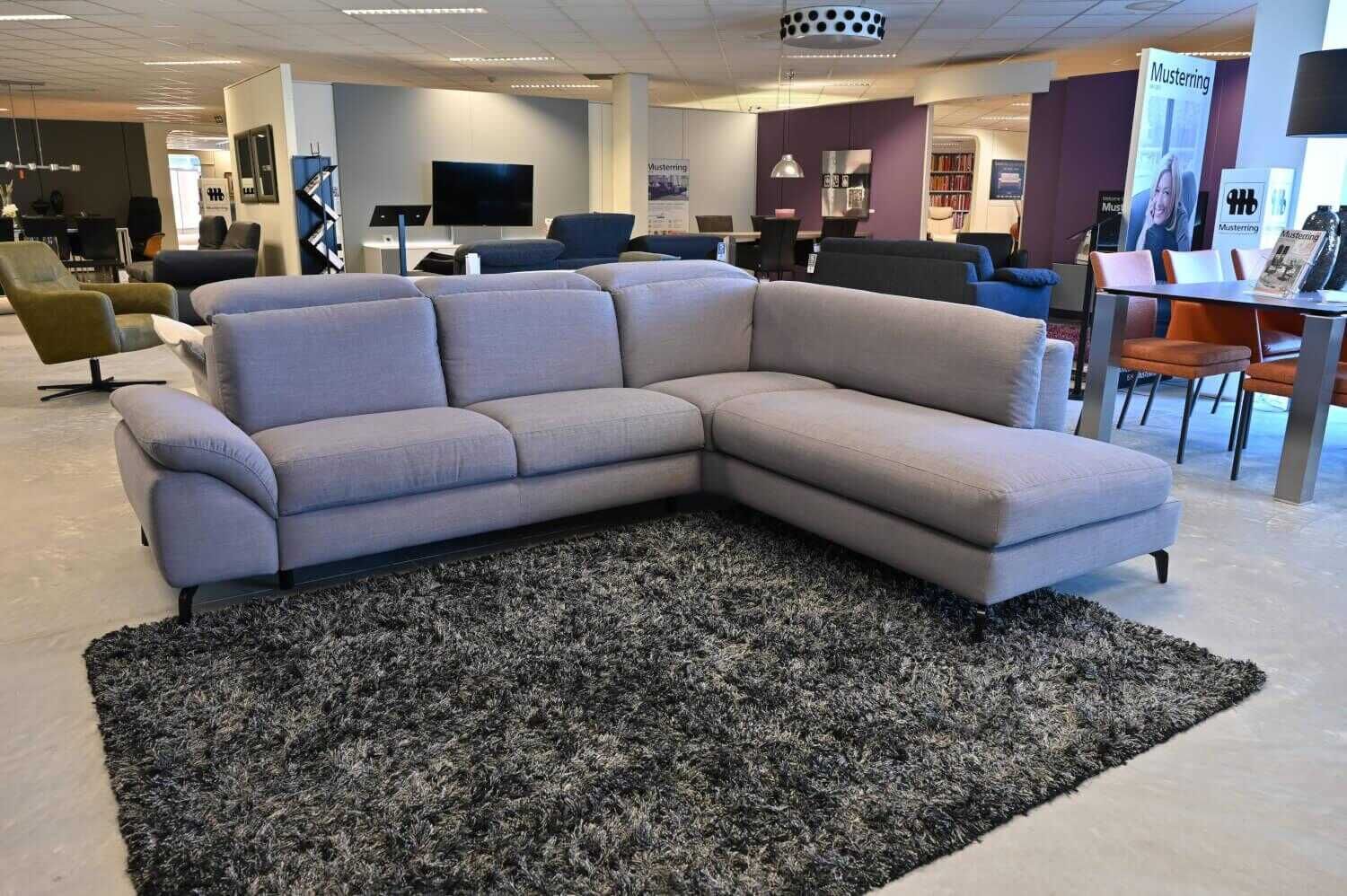 Sofa MR9200 Stoff Nevio Stone mit Funktionen von Musterring