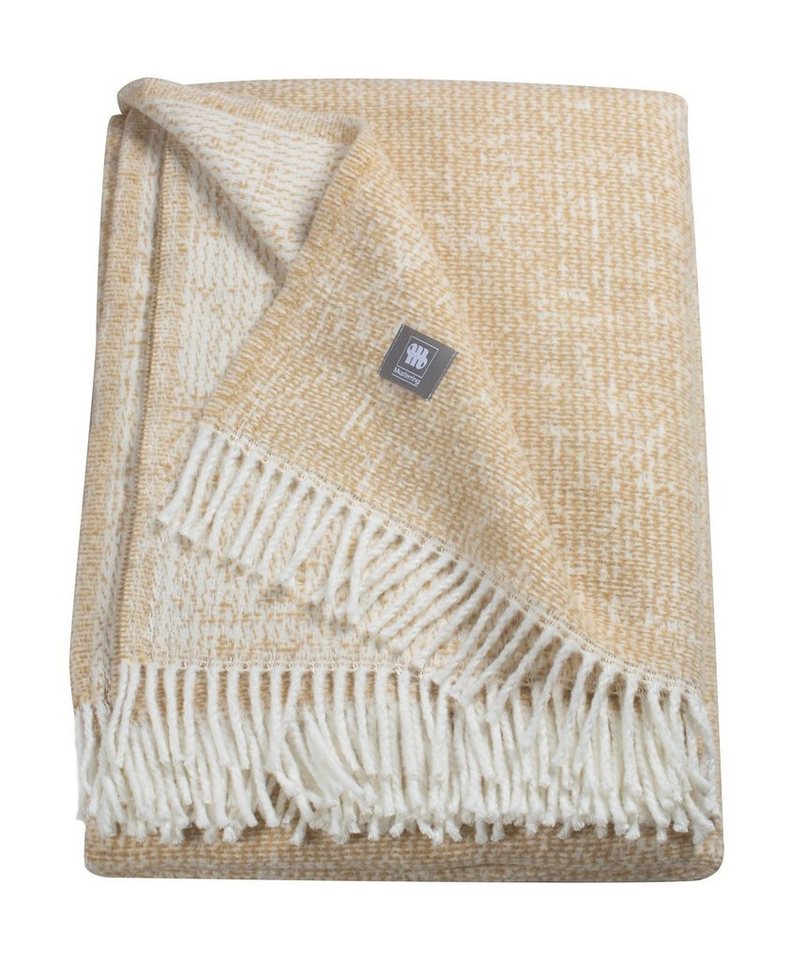 Tagesdecke Musterring Plaid Ease 140 x 200 cm beige Kuscheldecke mit Fransen von OTTO