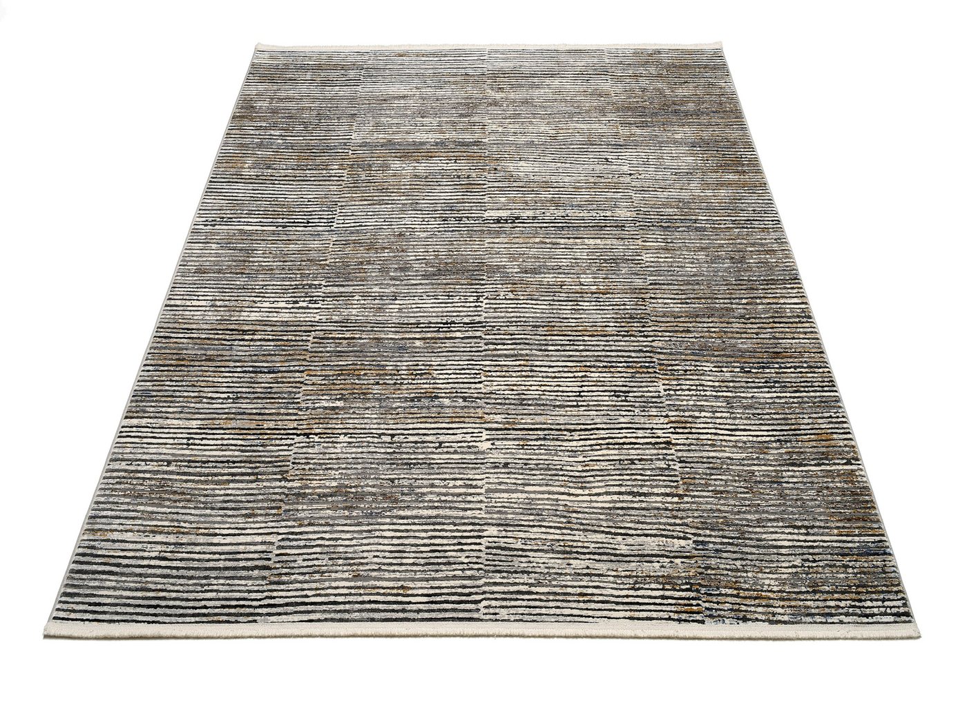 Musterring Teppich COLORADO STRIPE, rechteckig, Höhe: 5 mm, exclusive MUSTERRING DELUXE COLLECTION hochwertig gekettelt Fransen von Musterring