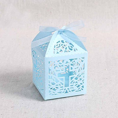 Musuntas 50 Stück Vogelkäfig, Hochzeitsdesign, Taufe, Geschenkbox, Tischdekoration, Süßigkeitenbox, Süßigkeitenbox, Hochzeitsdekorationsbox, Duschbonbox (Stil 2) von Musuntas