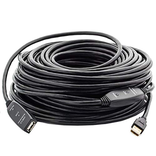 MutecPower 15m USB 2.0 Aktiv kabel männlich zu weiblich - Kabel mit Verlängerung Chipsatz - Repeater-/Verlängerungskabel - 15 meter von MutecPower