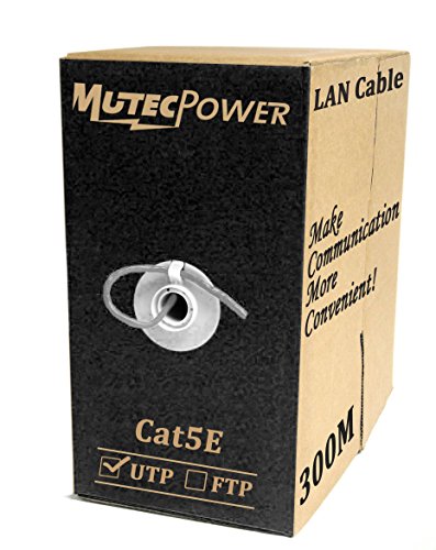 MutecPower CAT5E Indoor Ethernet RJ45 300M - CCA - Internet Router Web Netzwerk-Patchkabel LAN-Kabel 1000ft MutecPower CAT5E Indoor Ethernet RJ45 300M - CCA - Internet Router Web Netzwerk-Patchkabel LAN-Kabel 1000ft von MutecPower